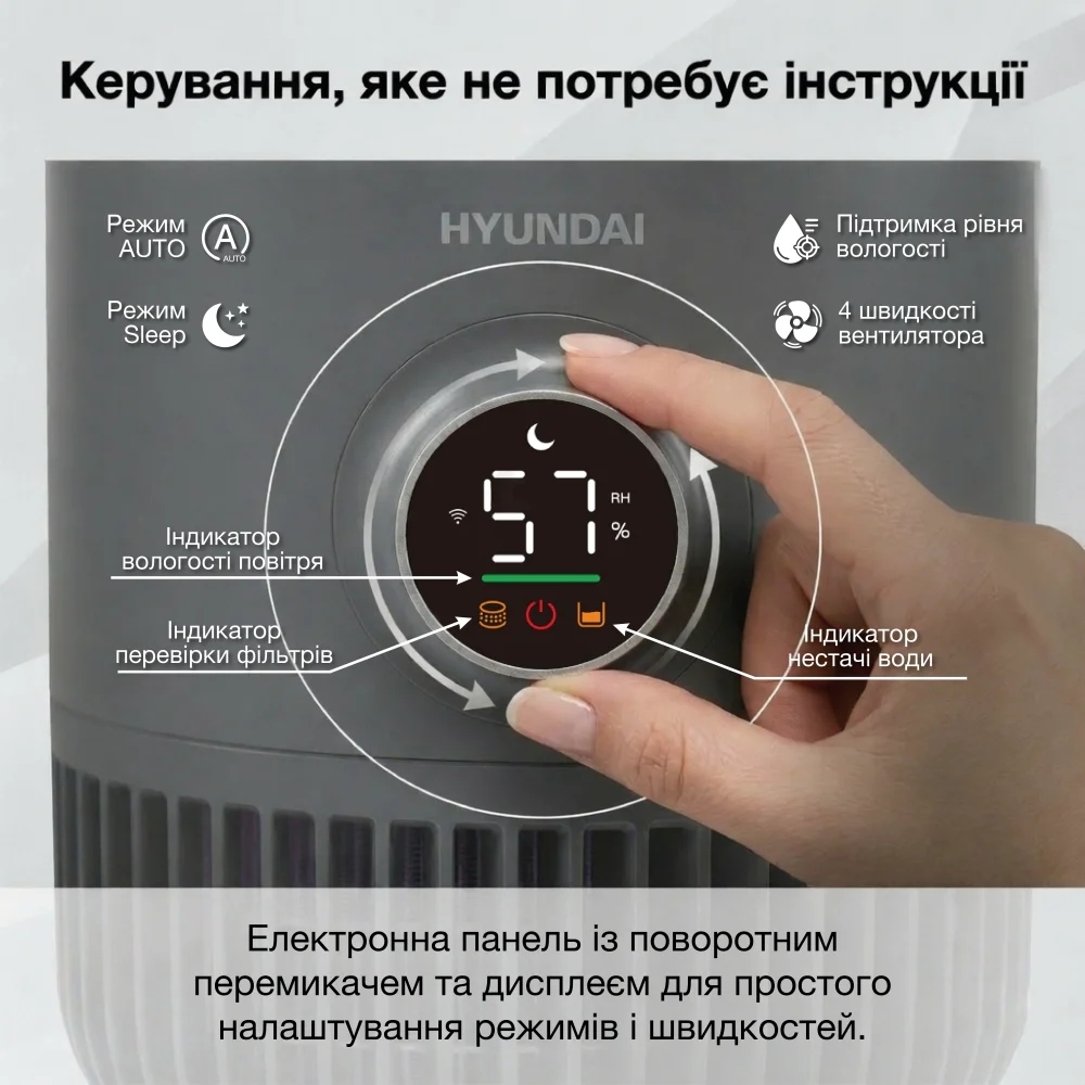 Очищувач повітря Hyundai MIRAN110KRфото