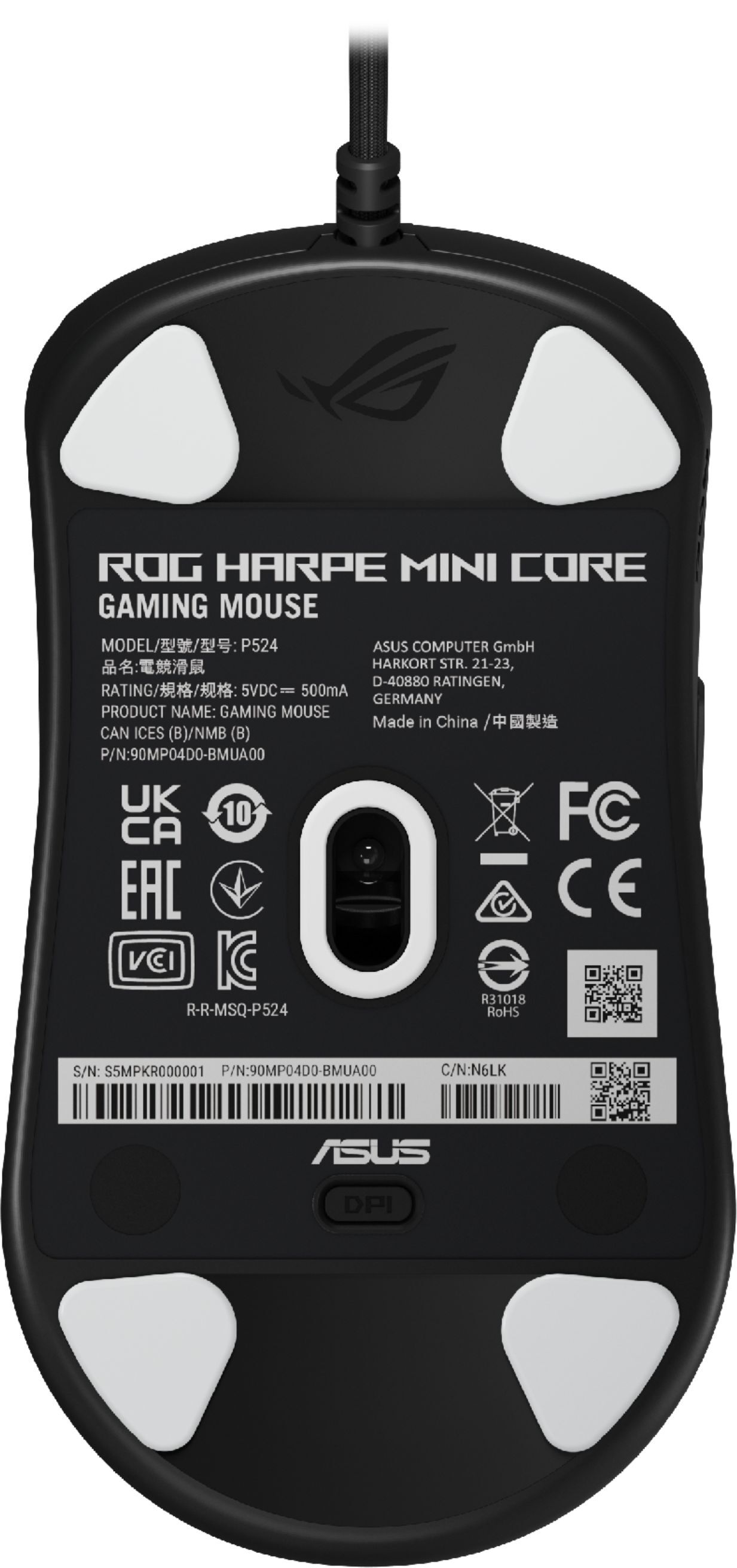 Игровая мышь Asus ROG Harpe Mini Core Black (90MP04D0-BMUA00) фото 7