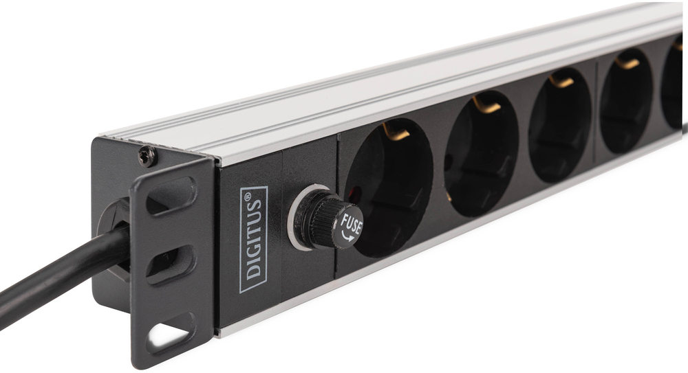 Пристрій розподілу електроживлення DIGITUS 1U, 8xSchuko, 10A, 250V (DN-95437)фото