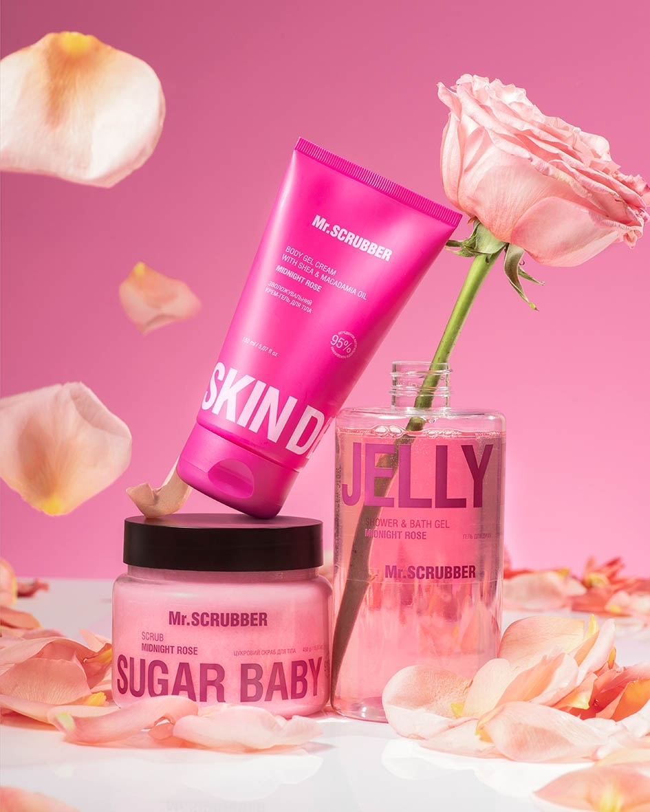 Гель для душа Mr.Scrubber Jelly Bubbles Midnight Rose 500 мл фото 