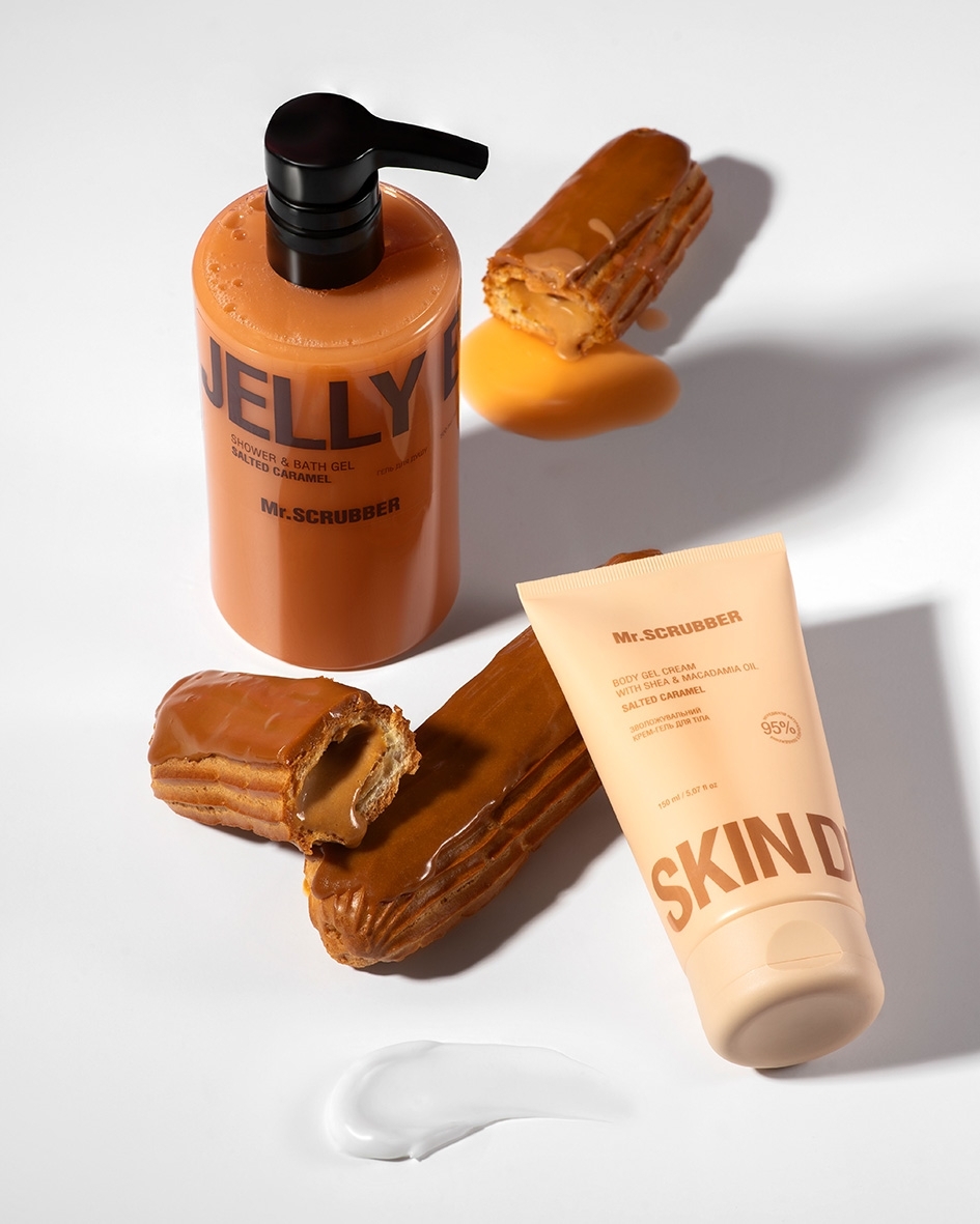 Гель для душа Mr.Scrubber Jelly Bubbles Salted Caramel 500 мл фото 