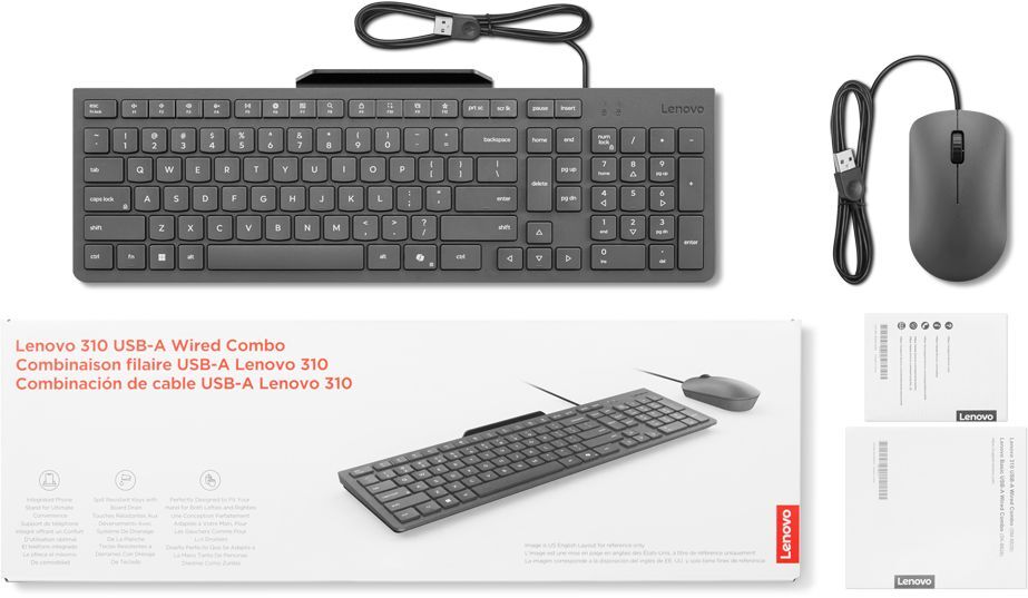 Комплект Lenovo 310 USB-A Wired Combo UA 310 USB-A Wired Combo UA (GX31R09776) фото 7