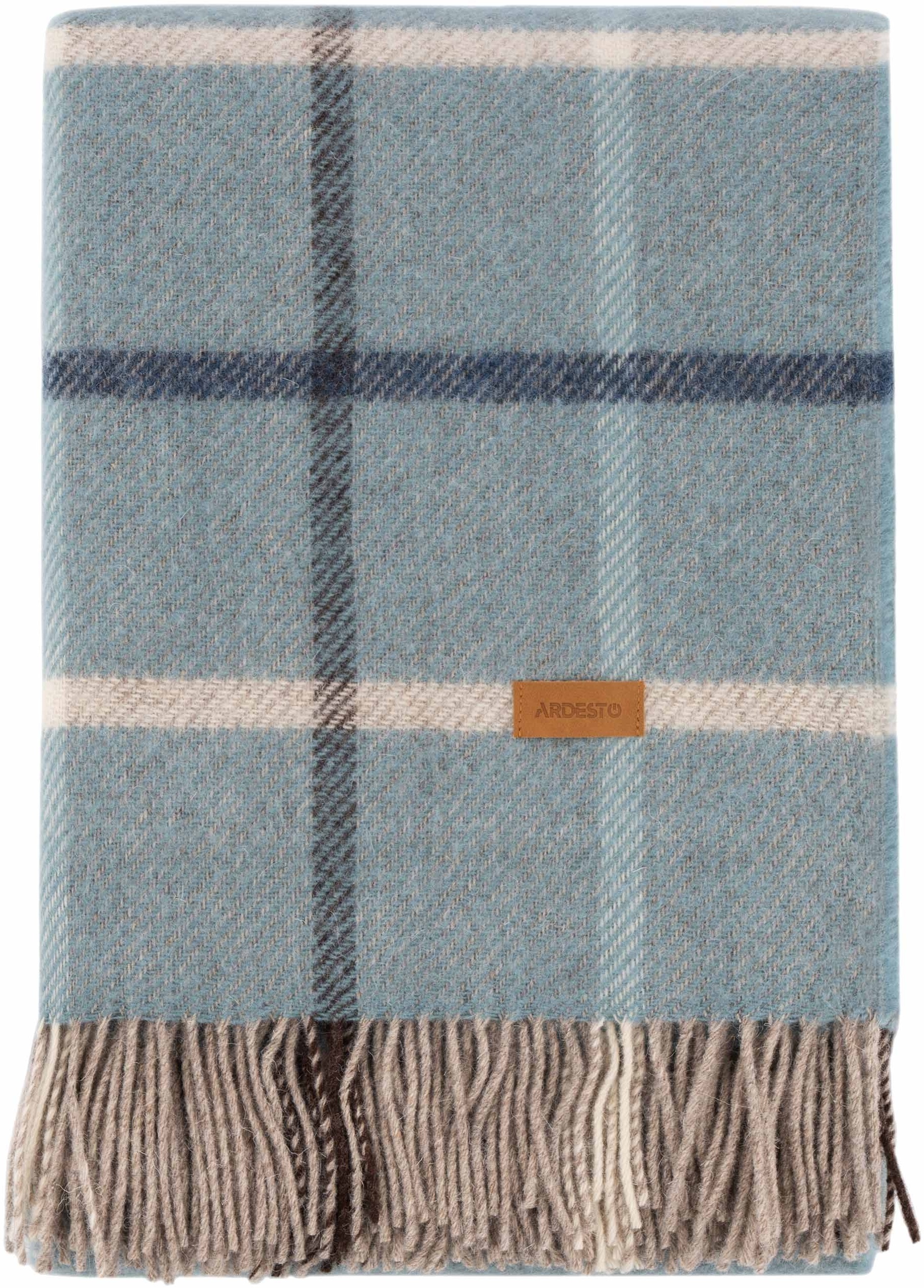 Плед ARDESTO Leonardo Alpina, 140x200 см, 100% шерсть, голубой (ART0704LM) фото 2