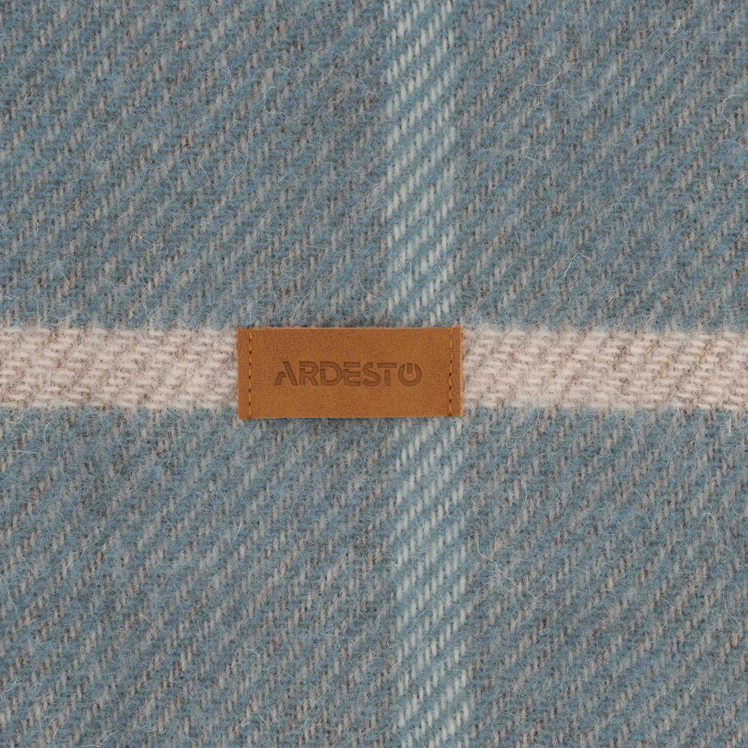 Плед ARDESTO Leonardo Alpina, 140x200 см, 100% шерсть, голубой (ART0704LM) фото 6