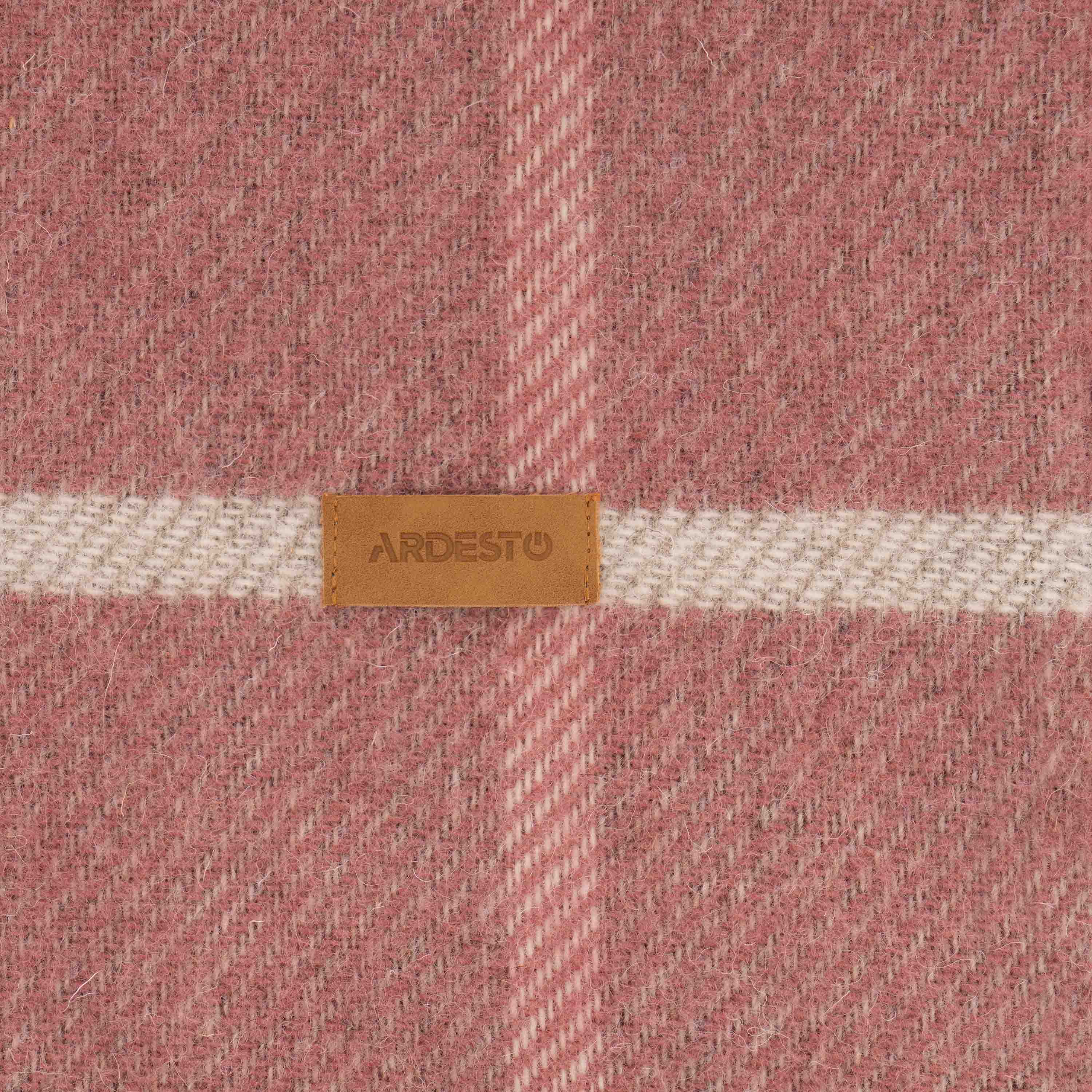 Плед ARDESTO Leonardo Alpina, 140x200 см, 100% шерсть, розовый (ART0701LM) фото 6