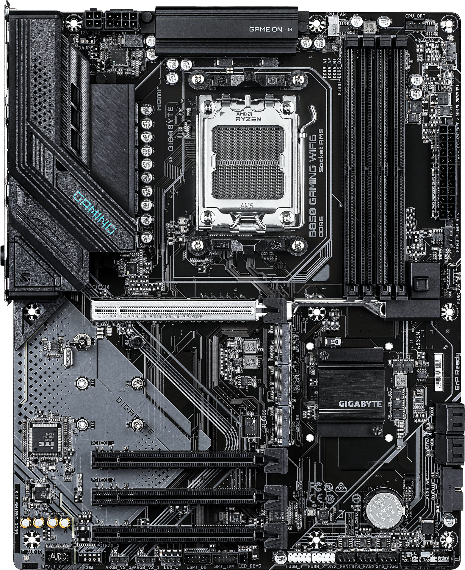 Материнська плата GIGABYTE B850 SAM5 ATX GAMING WF6 (B850_GAMING_WF6)фото