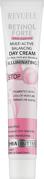 Крем для лица дневной Revuele Retinol Forte Anti-Ageing Multi-Active Balancing балансирующий мультиактивный 50 мл фото 2
