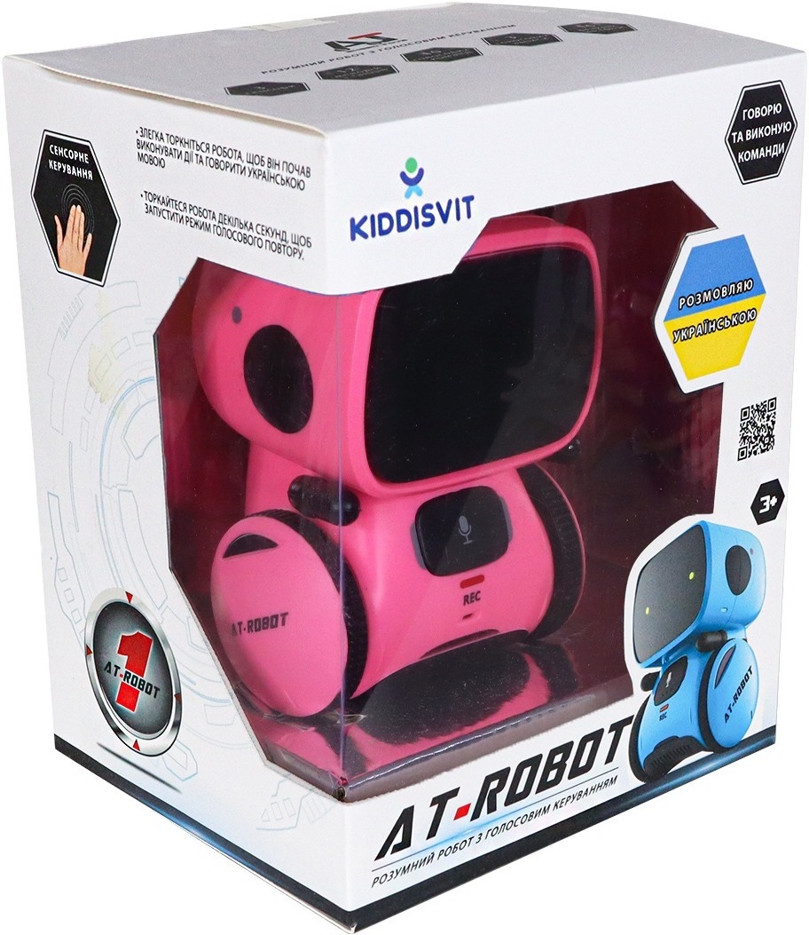 Інтерактивний робот із голосовим керуванням - AT-Robot (рожевий, озвуч.укр.) (AT001-04-UKR)фото9