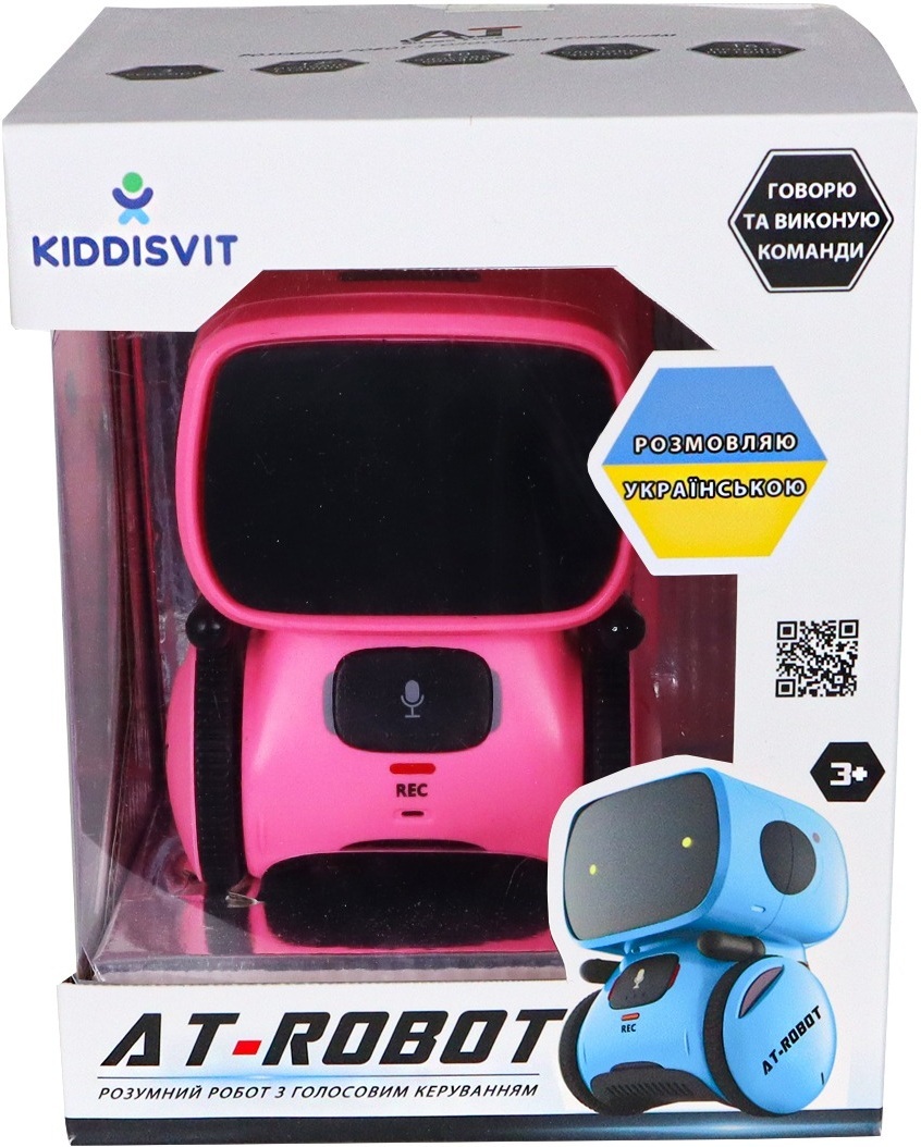 Інтерактивний робот із голосовим керуванням - AT-Robot (рожевий, озвуч.укр.) (AT001-04-UKR)фото10