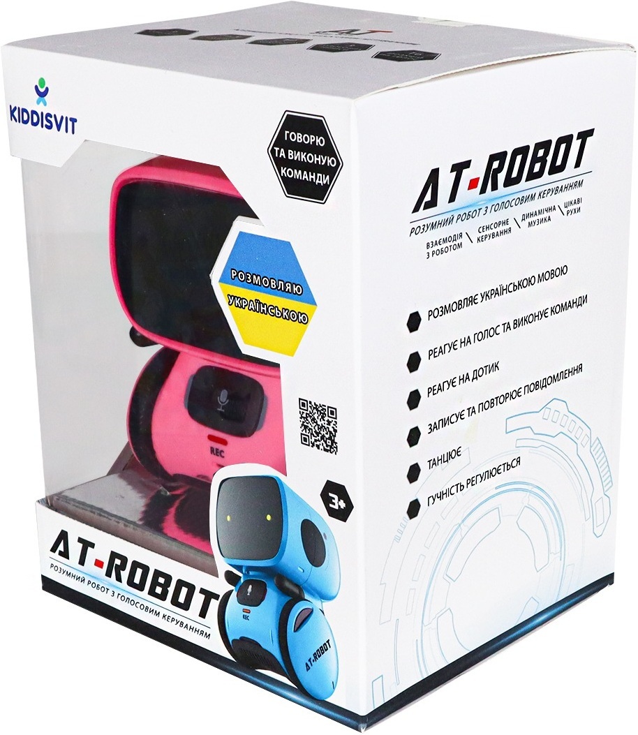 Інтерактивний робот із голосовим керуванням - AT-Robot (рожевий, озвуч.укр.) (AT001-04-UKR)фото11