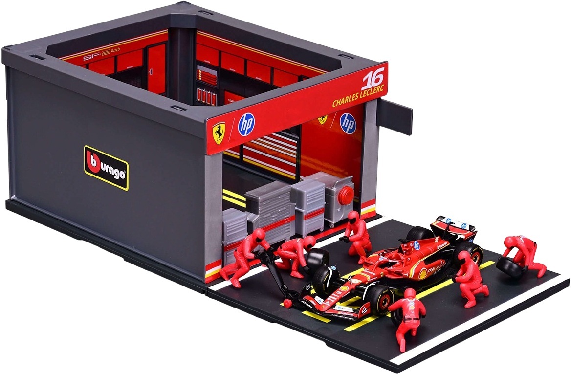Игровой набор Bburago - Pit Pass Ferrari SF-24 (1:43) (18-36862 (#16)) фото 