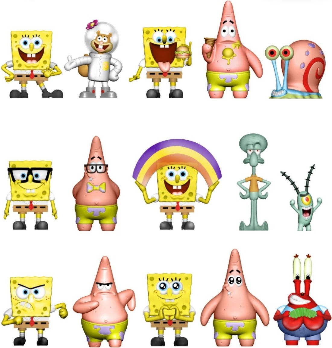 Колекційна фігурка-сюрприз SpongeBob - Губка Боб (SB3D-2025)фото2