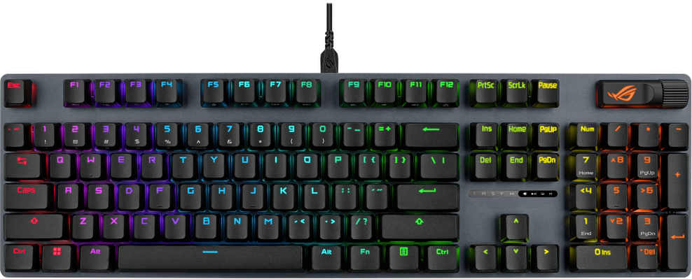 Игровая клавиатура ASUS ROG Strix Scope II X EN/UK RGB Black (90MP03XG-BKMA00) фото 2
