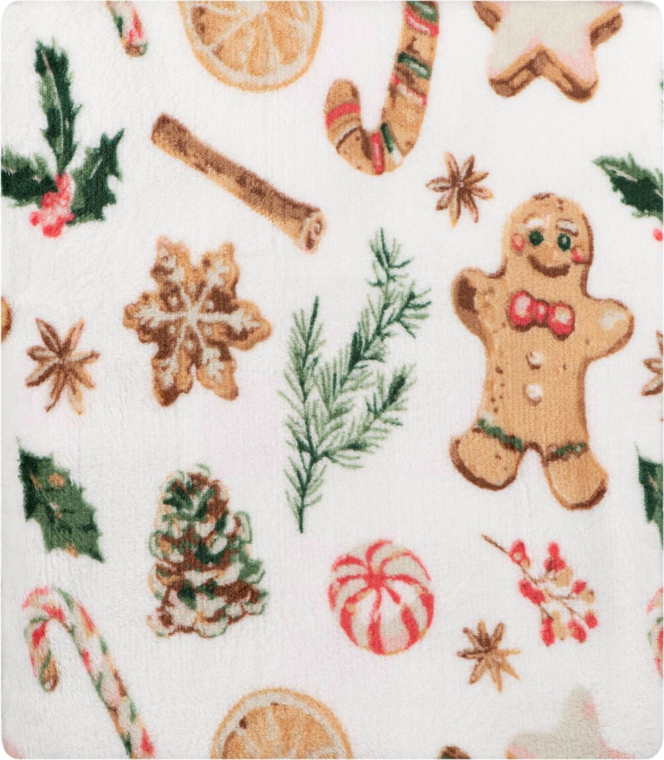 Набор пледов ARDESTO Christmas 160х200см рождественские корги, пряники имбирные (ART0119PB_ART0118PB) фото