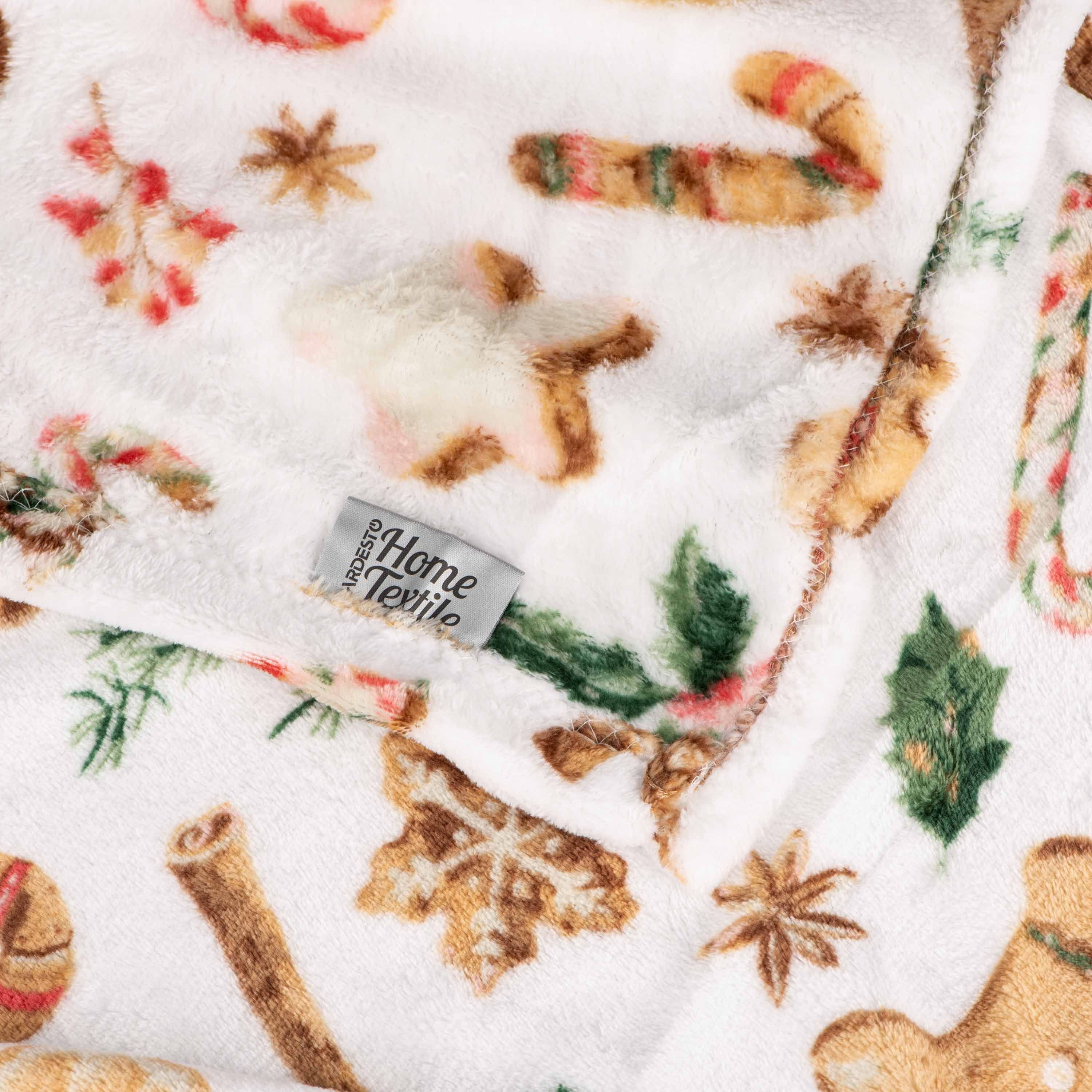 Набор пледов ARDESTO Christmas 160х200см рождественские корги, пряники имбирные (ART0119PB_ART0118PB) фото 18