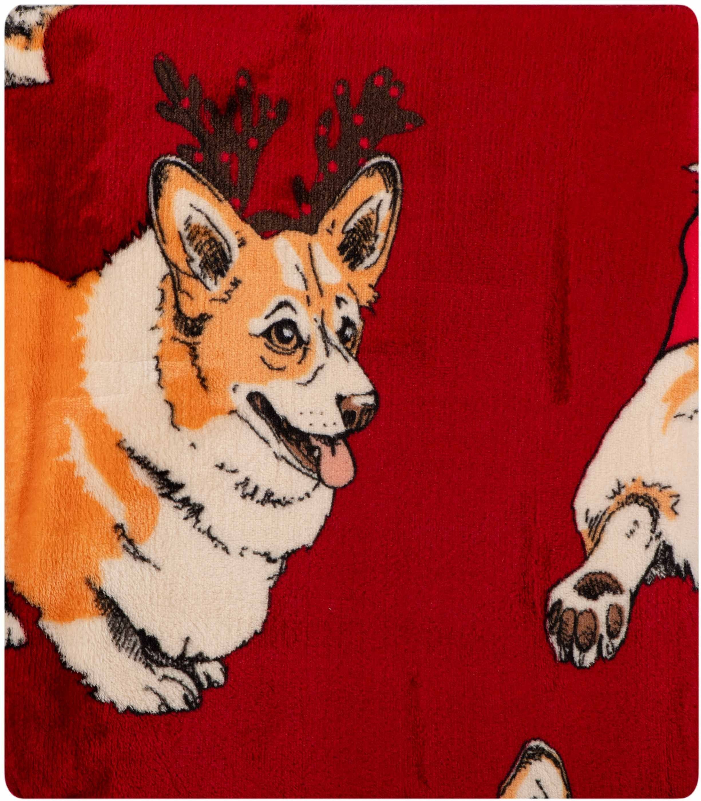 Набор пледов ARDESTO Christmas 160х200см рождественские корги, пряники имбирные (ART0119PB_ART0118PB) фото 12