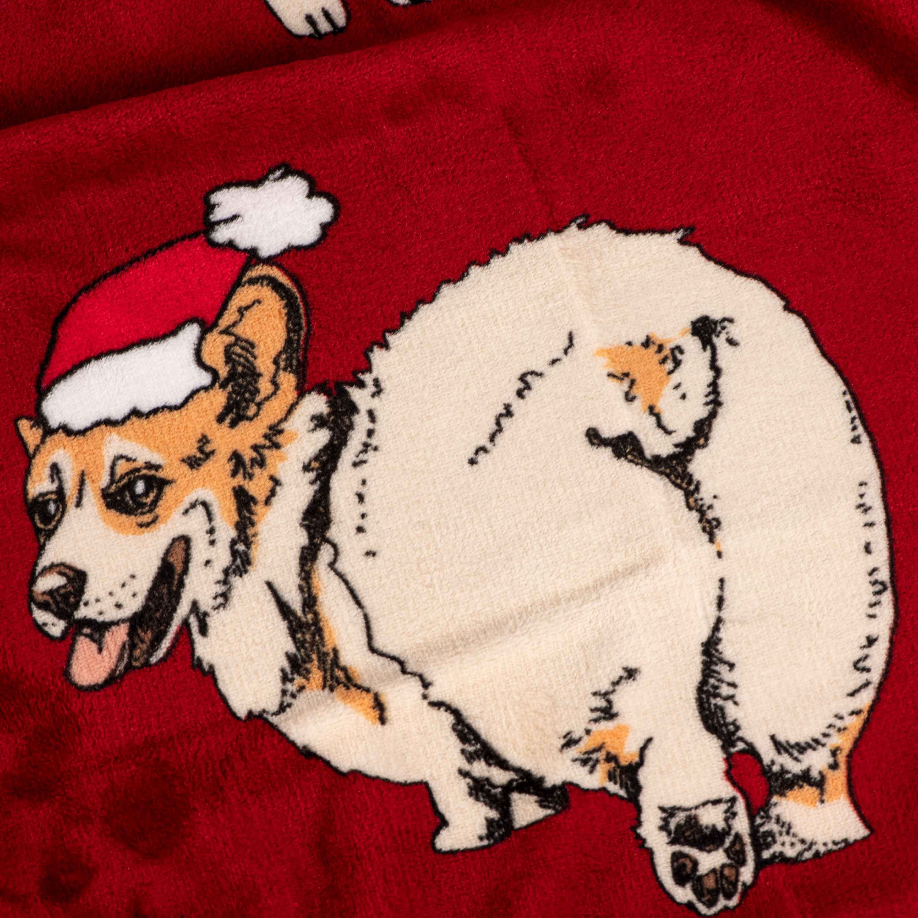 Набор пледов ARDESTO Christmas 160х200см рождественские корги, пряники имбирные (ART0119PB_ART0118PB) фото 13