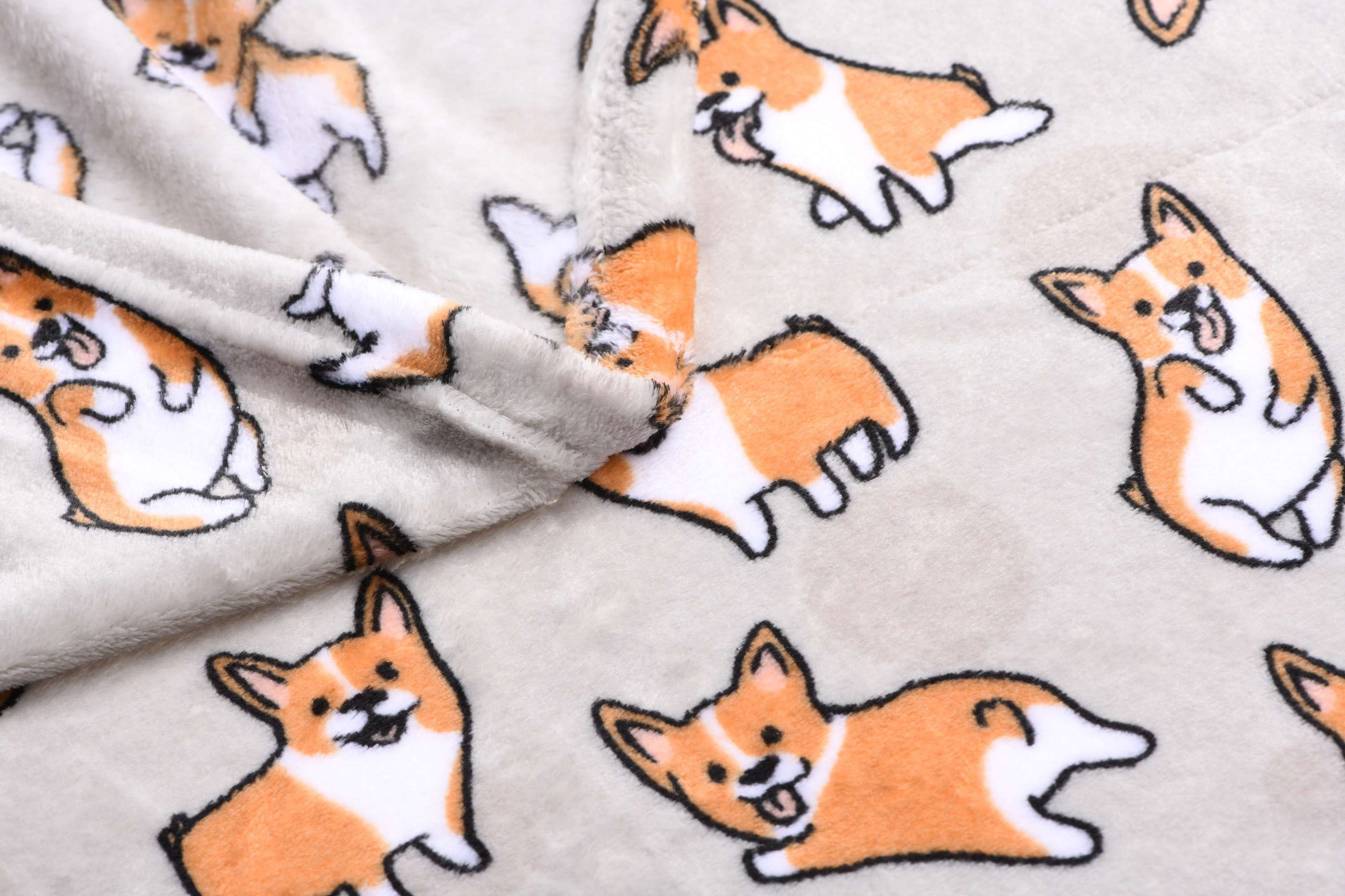 Набор пледов ARDESTO Flannel 160х200см корги, котики (ART0109P_ART0108PB) фото 7