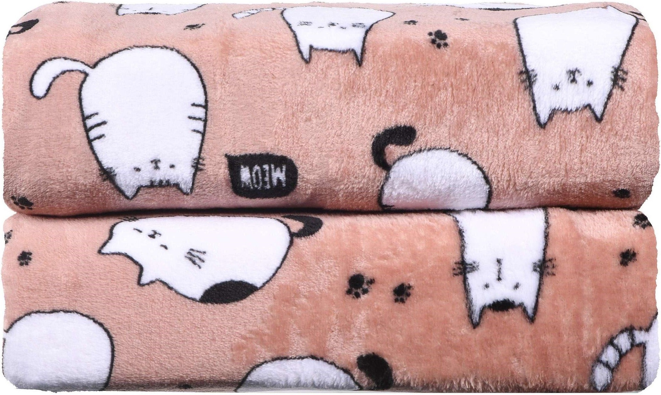 Набор пледов ARDESTO Flannel 160х200см корги, котики (ART0109P_ART0108PB) фото 14