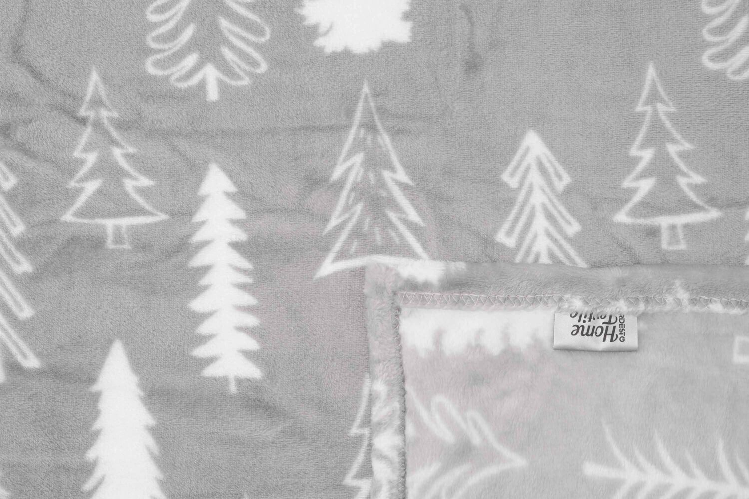 Набор пледов ARDESTO Christmas 160х200см имбирные домики,елки (ART0121PB_ART0110PB) фото