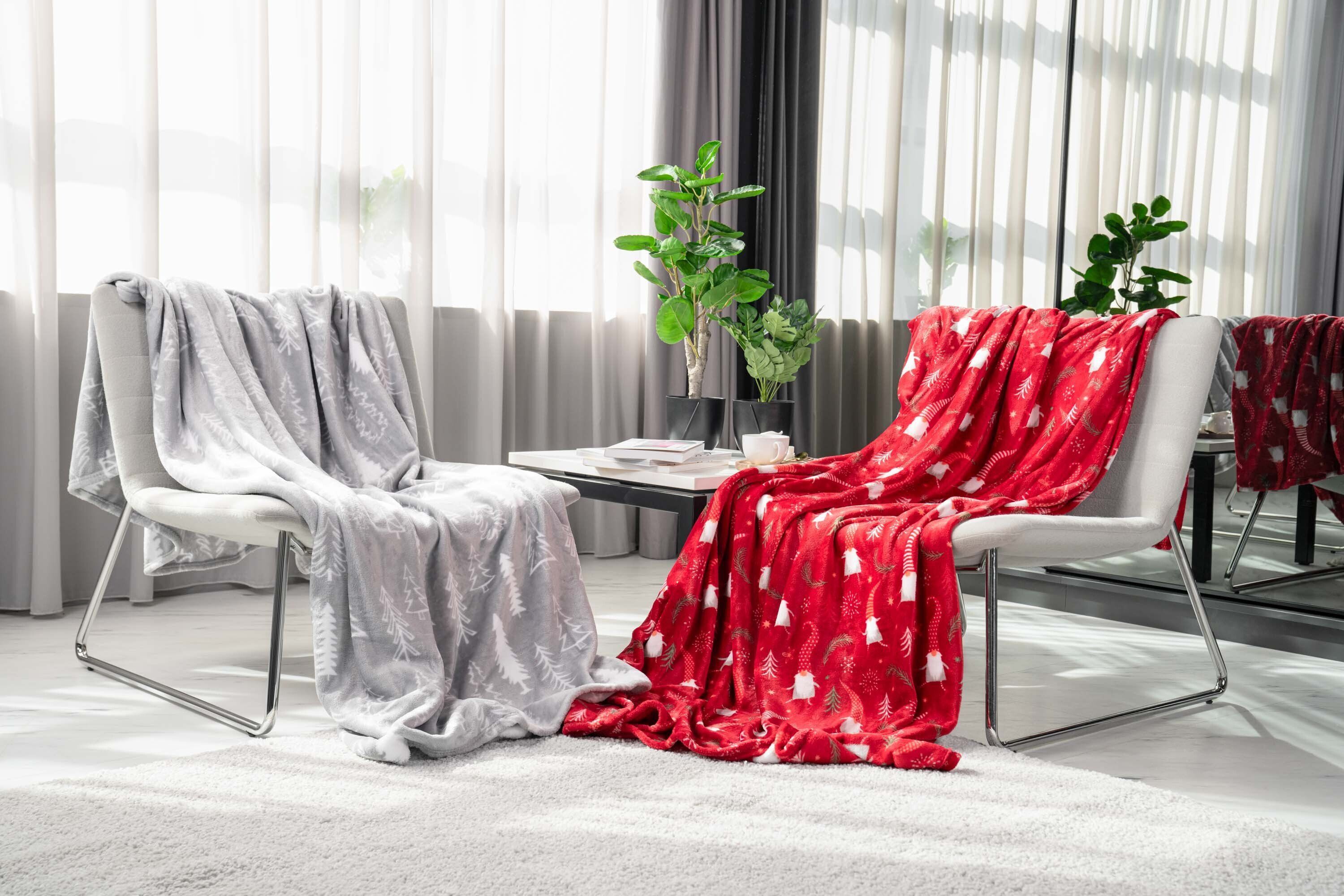 Набор пледов ARDESTO Christmas 160х200см имбирные домики,елки (ART0121PB_ART0110PB) фото 9