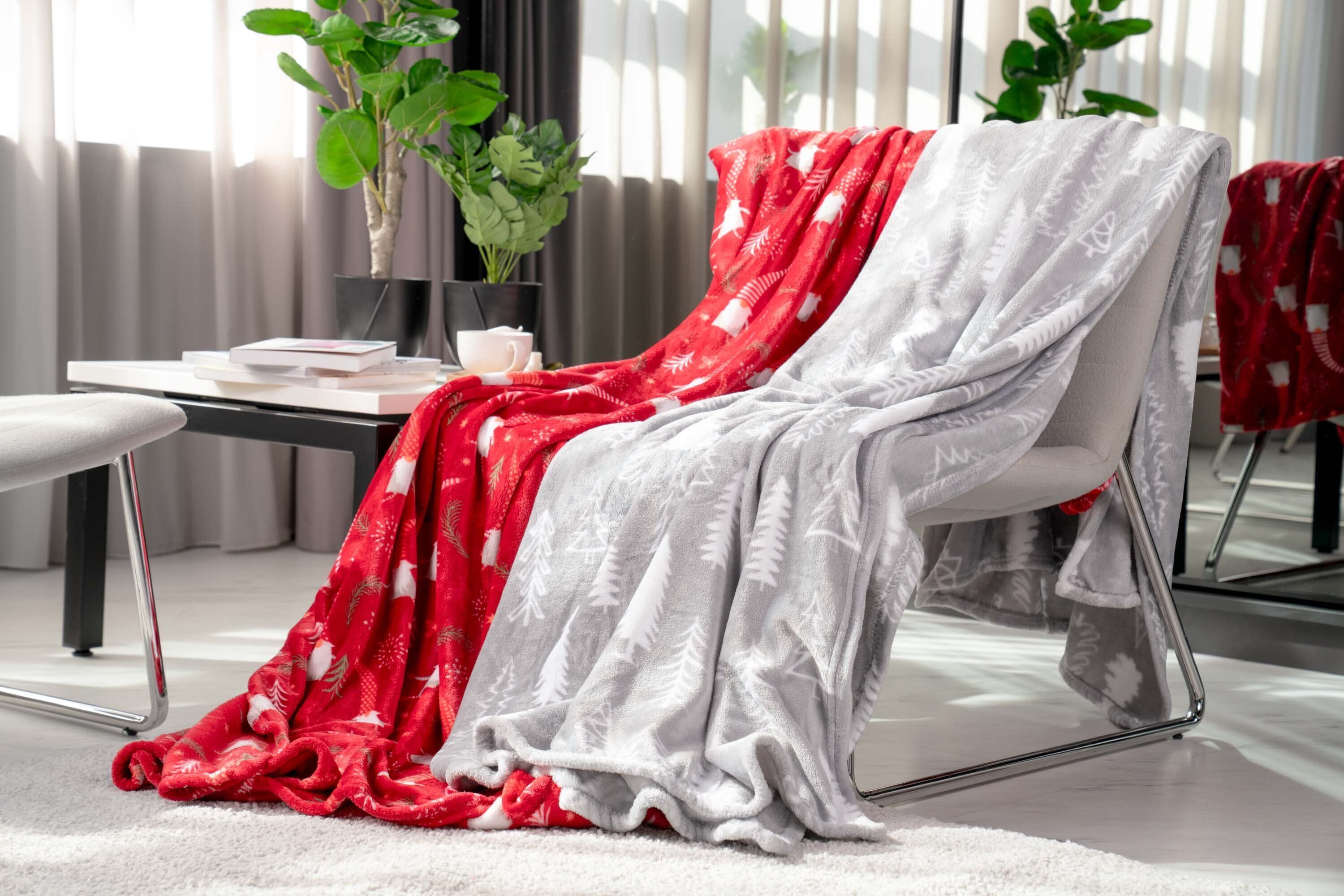 Набор пледов ARDESTO Christmas 160х200см имбирные домики,елки (ART0121PB_ART0110PB) фото 8