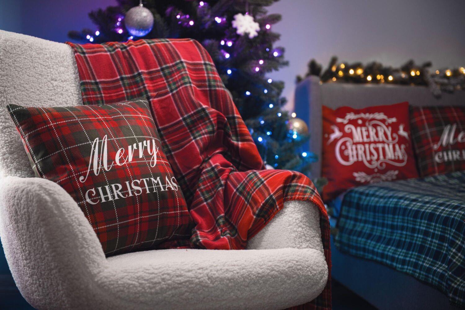 Набор пледов ARDESTO Fleece 130x160см, красный, зеленый (ART0717PB_ART0718PB) фото