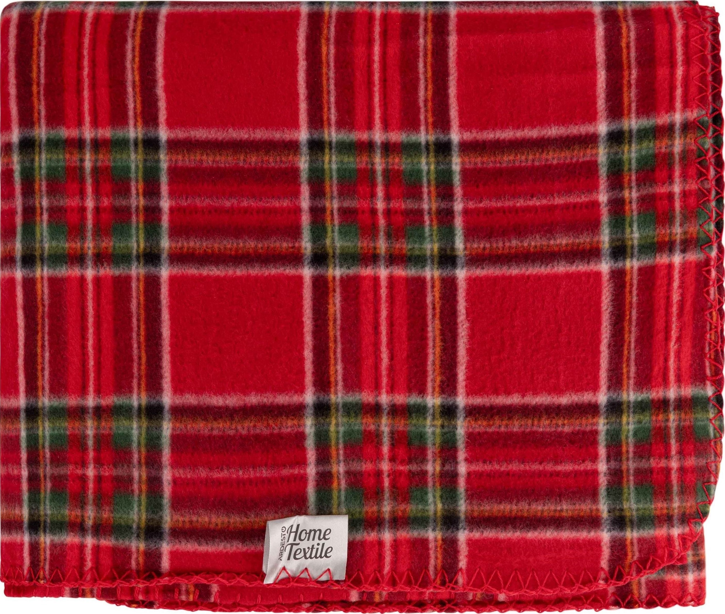 Набор пледов ARDESTO Fleece 130x160см, красный, зеленый (ART0717PB_ART0718PB) фото 10