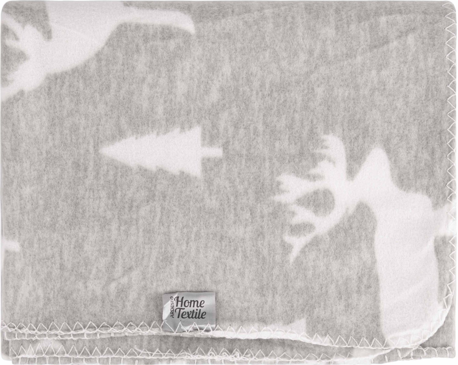 Набор пледов ARDESTO Fleece 130x160см,заснеженные елки, олени (ART0715PB_ART0716PB) фото