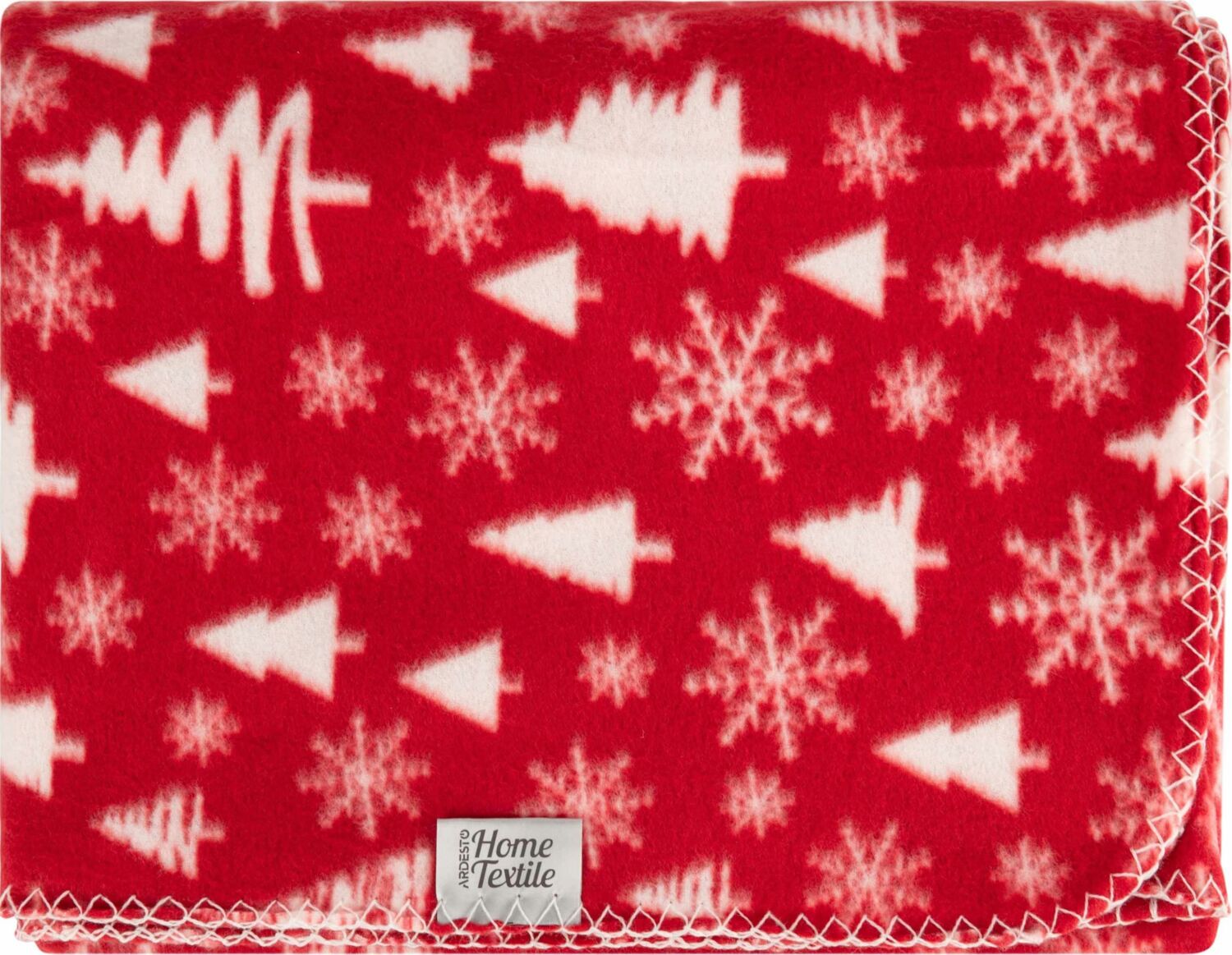 Набор пледов ARDESTO Fleece 130x160см,заснеженные елки, олени (ART0715PB_ART0716PB) фото