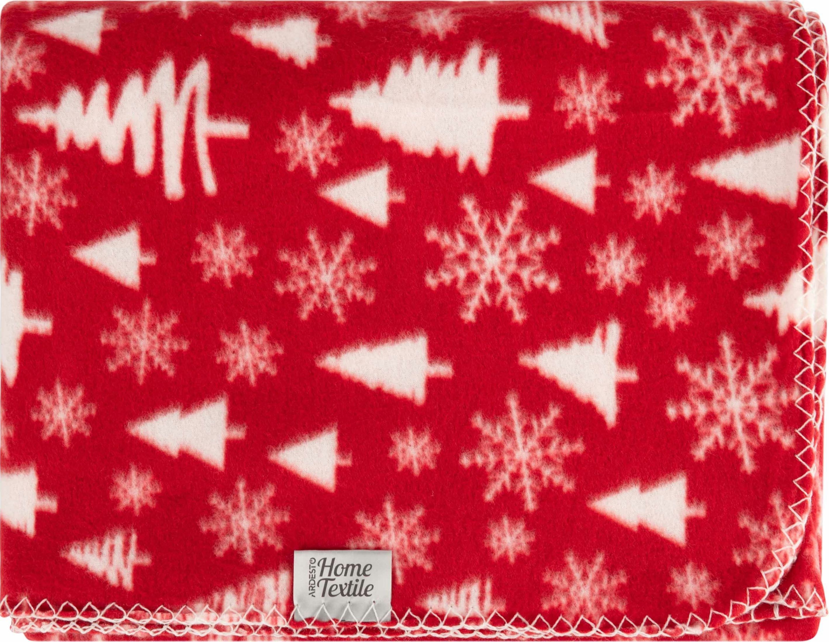 Набор пледов ARDESTO Fleece 130x160см,заснеженные елки, олени (ART0715PB_ART0716PB) фото 13