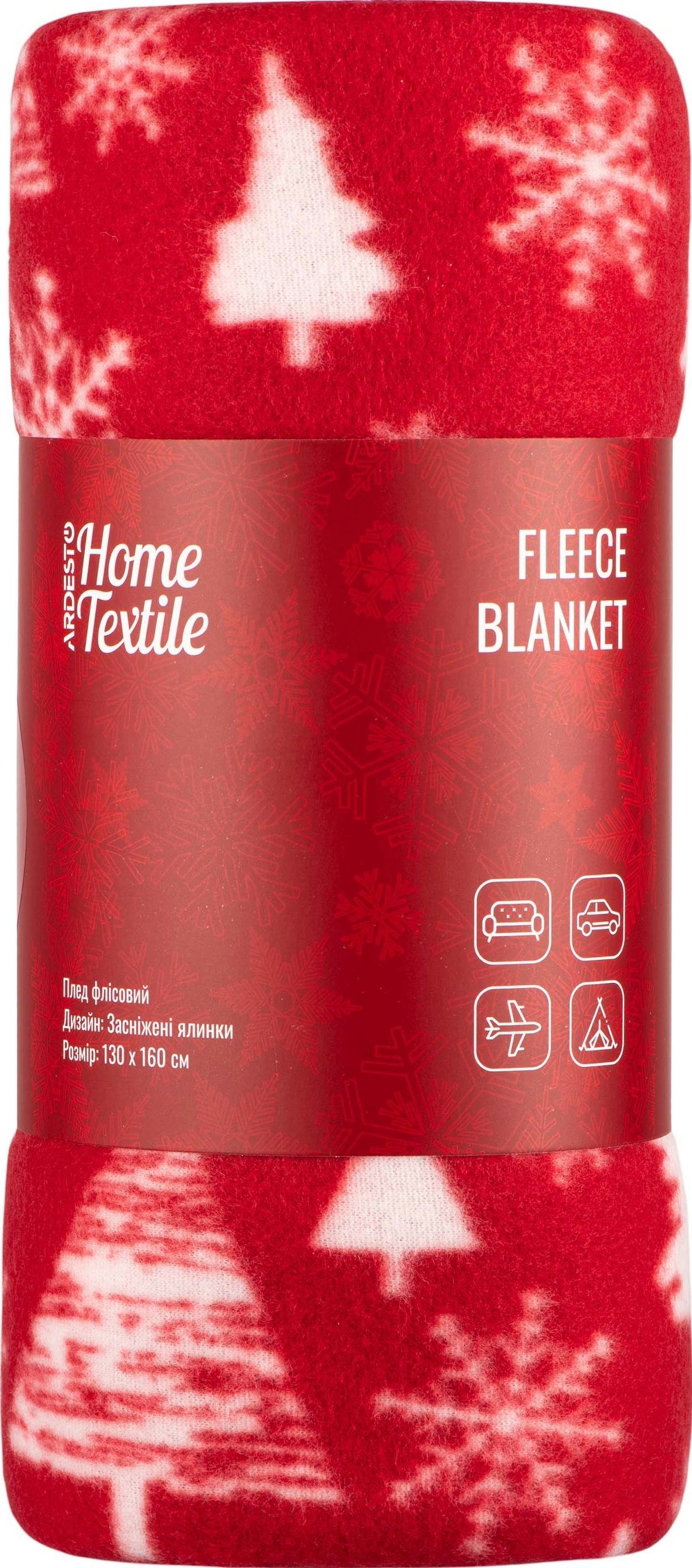 Набор пледов ARDESTO Fleece 130x160см,заснеженные елки, олени (ART0715PB_ART0716PB) фото 15