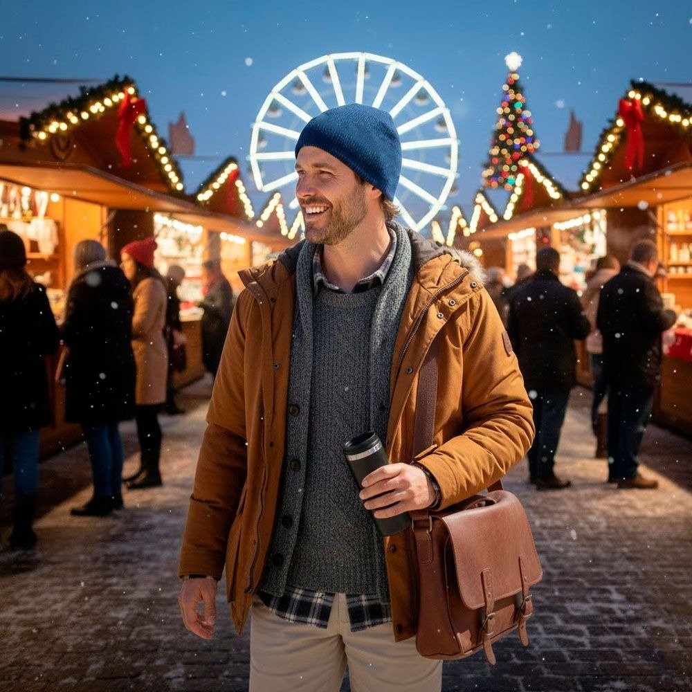 Шапка Cofee primary melange 3009-14 CO One size темно-синий фото 2