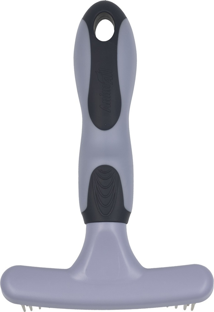 Грабли AnimAll двухрядные для вычесывания шерсти длинношерстных пород собак фото 2