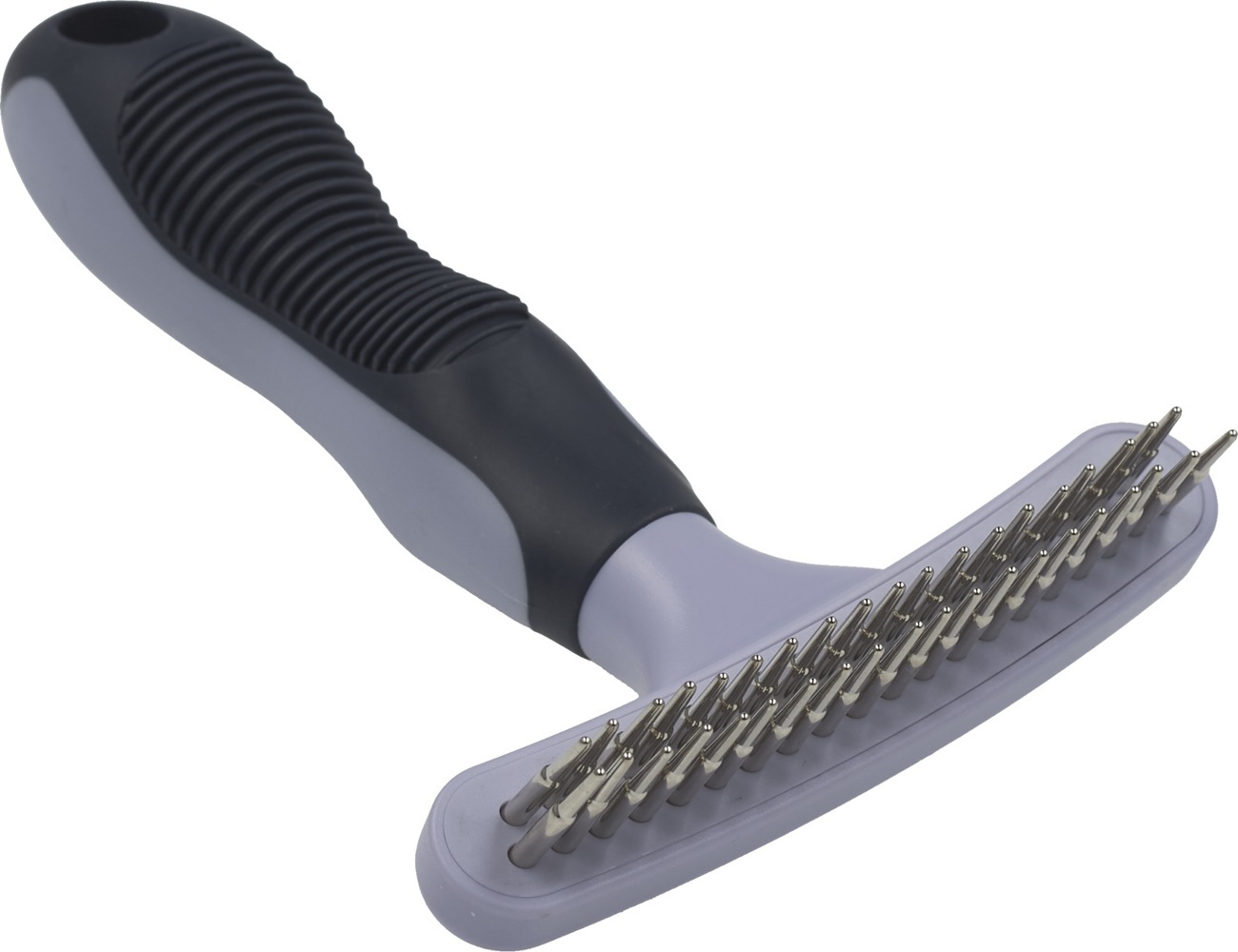 Грабли AnimAll двухрядные для вычесывания шерсти длинношерстных пород собак фото 4