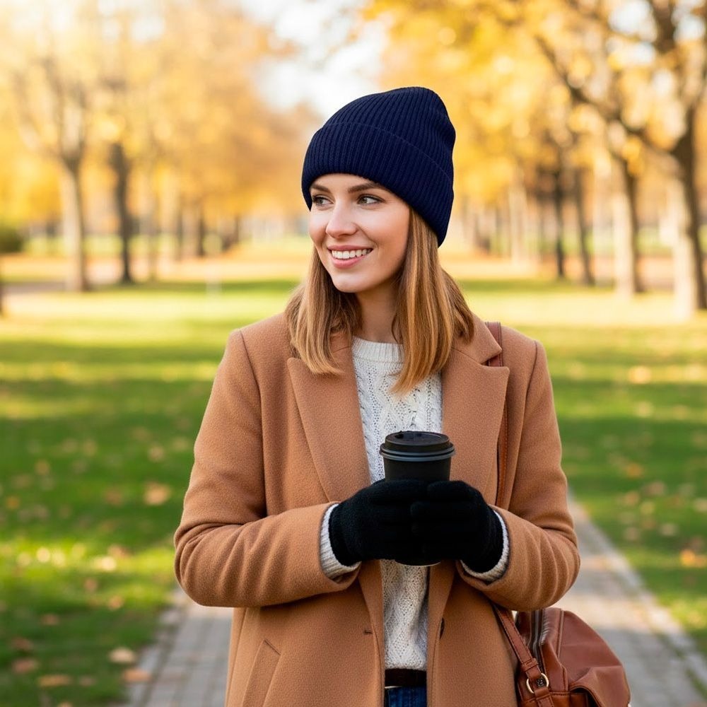 Шапка Cofee wrap beanie 3030.14 CO One size темно-синий фото 2