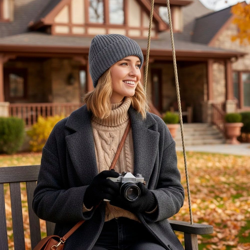 Шапка Cofee wrap beanie 3030.7 CO One size темно-серый меланж фото 2