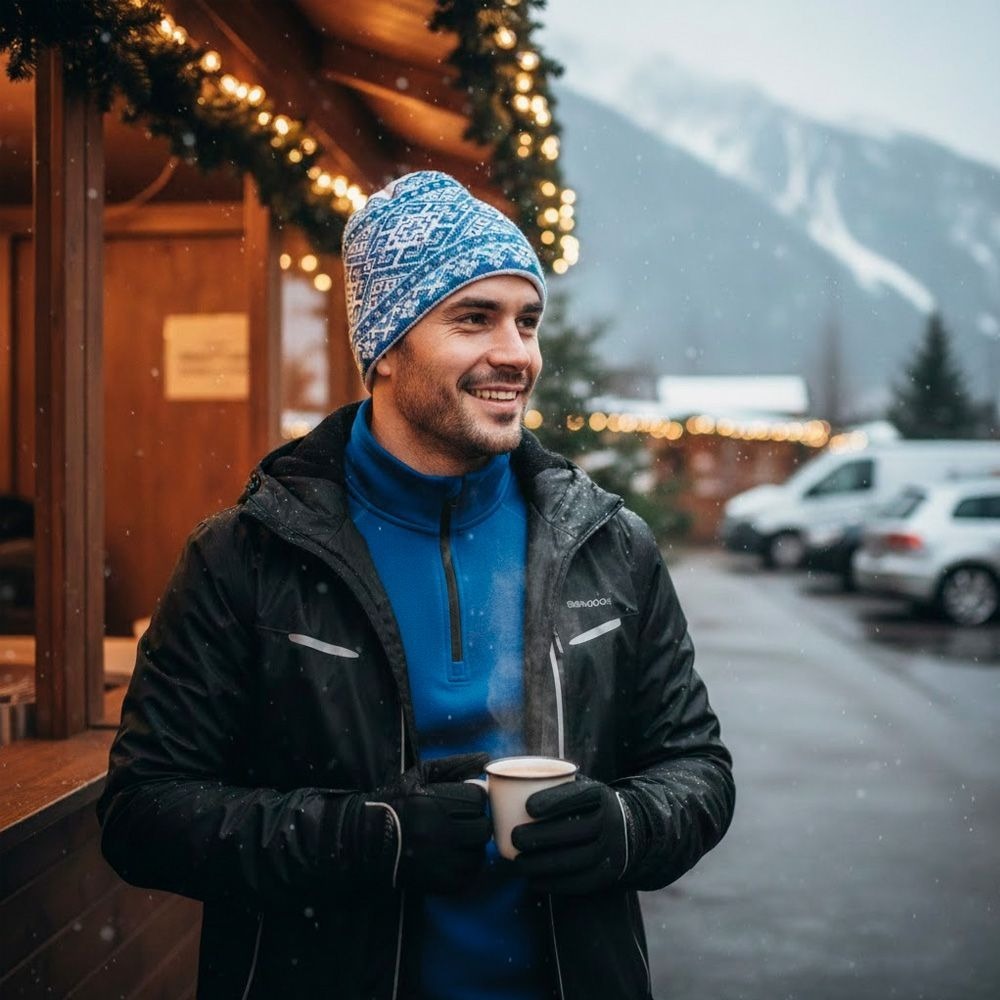 Шапка Cofee UA5500.03 One size синій/білийфото2