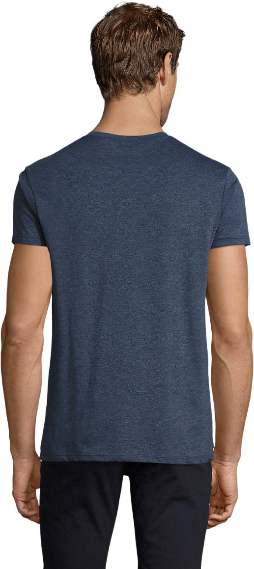 Футболка мужская Sol’s REGENT FIT 00553222 L джинсовый меланж фото 2