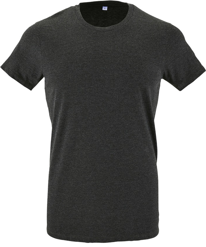 Футболка мужская Sol’s REGENT FIT 00553348 L угольный меланж фото 4