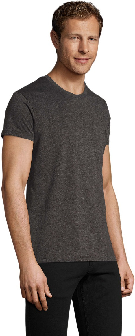 Футболка мужская Sol’s REGENT FIT 00553348 L угольный меланж фото 3