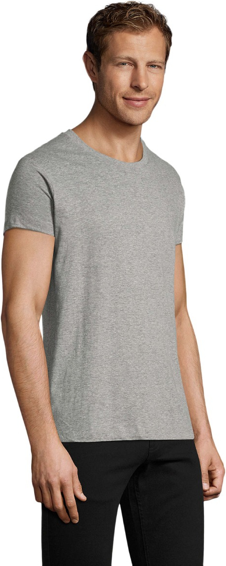 Футболка мужская Sol’s REGENT FIT 00553350 L серый меланж фото 3