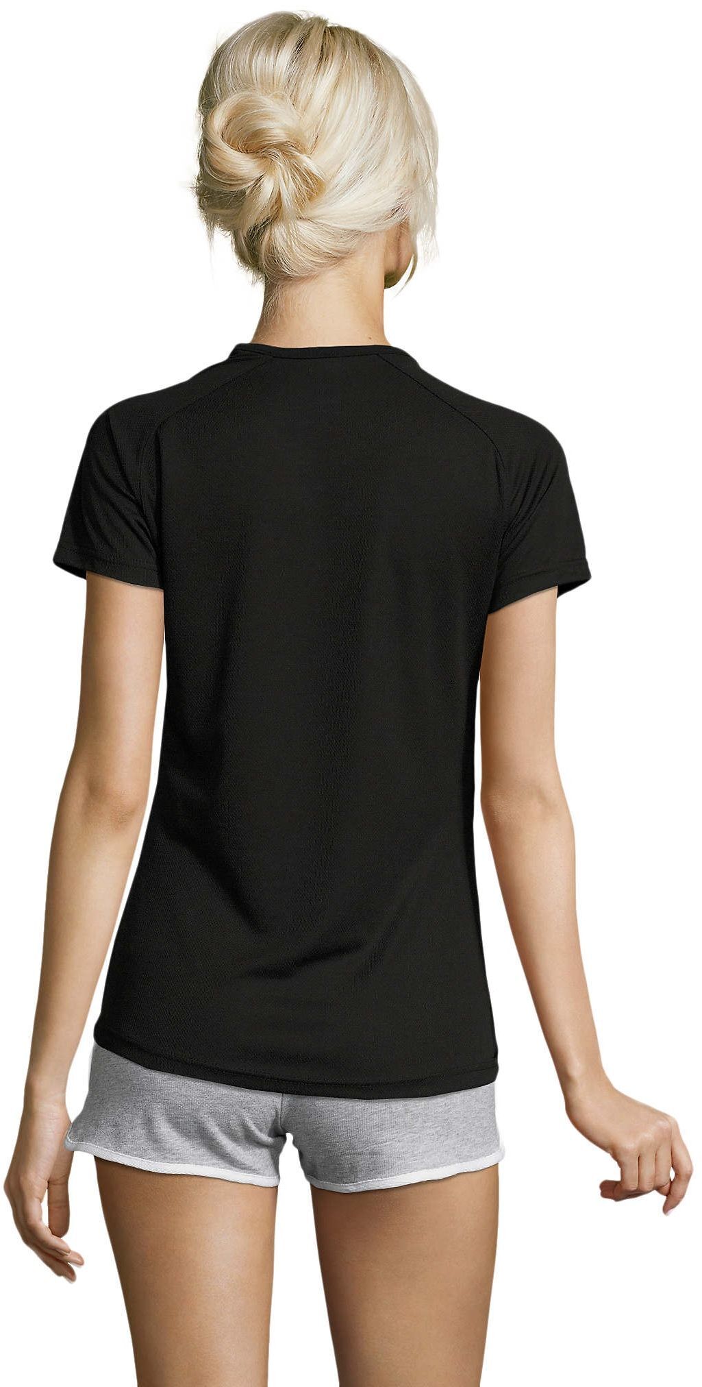 Футболка спортивная женская Sol’s SPORTY WOMEN 01159312 L черный фото 2