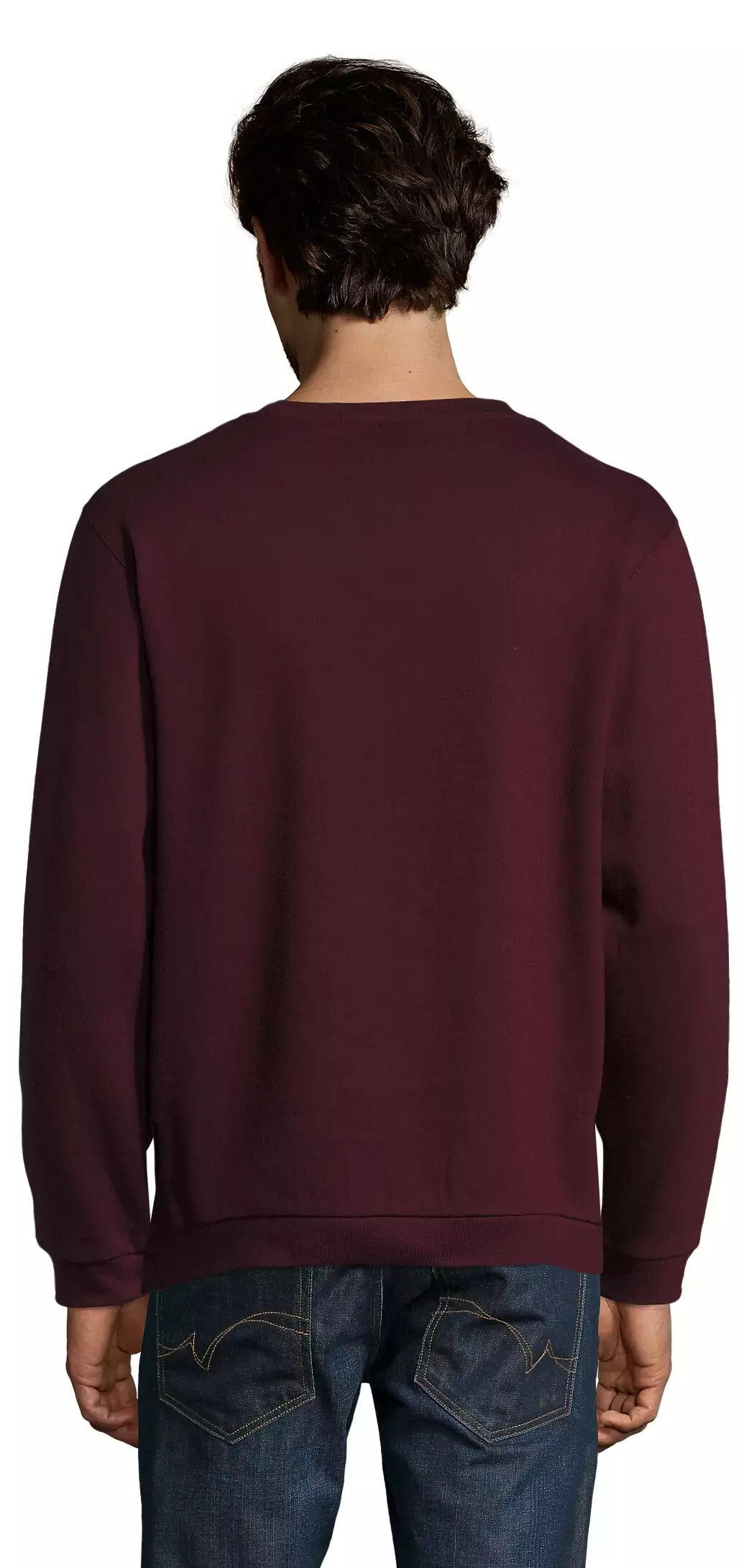 Світшот чоловічий Sol’s SPIDER 01168167 L темно-бордовийфото2