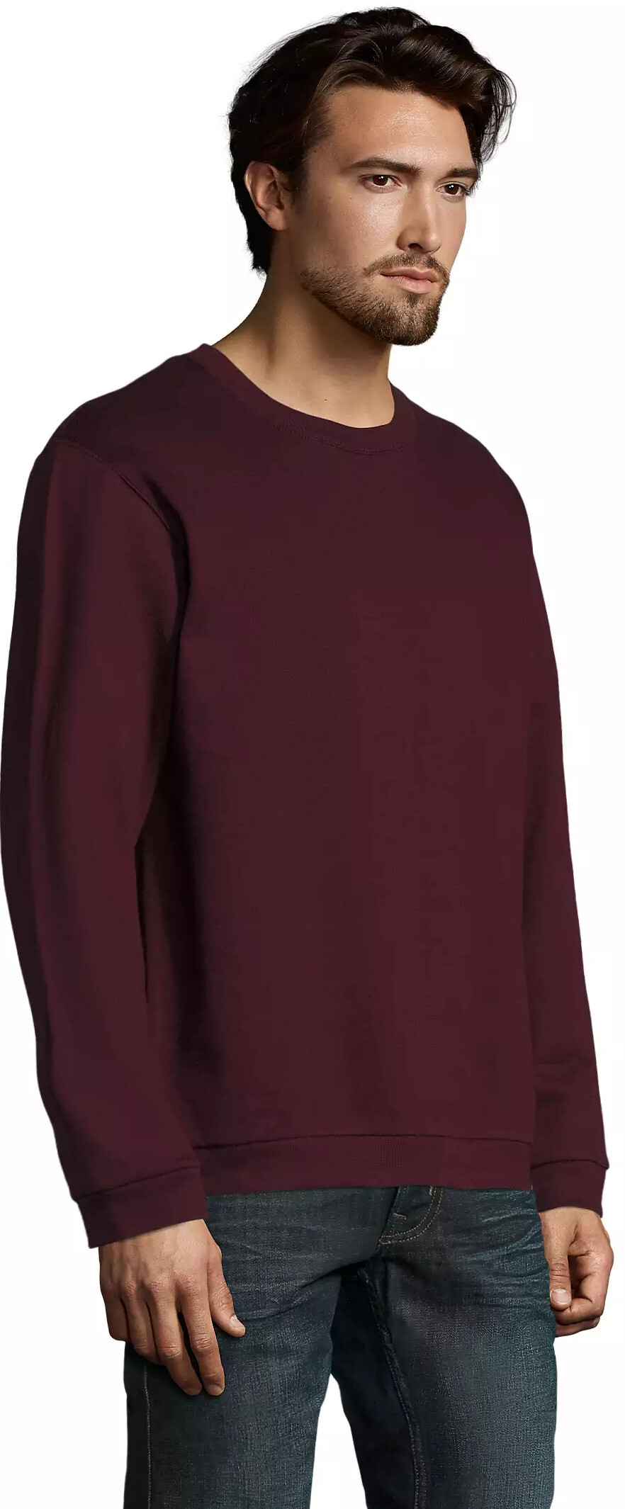 Світшот чоловічий Sol’s SPIDER 01168167 L темно-бордовийфото3