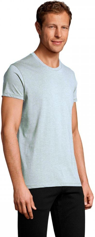 Футболка чоловіча Sol’s REGENT FIT 00553258 L небесно-блакитний меланжфото3