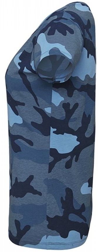 Футболка хлопковая женская Sol’s CAMO WOMEN 01187536 L синий камуфляж фото 6