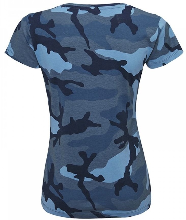 Футболка хлопковая женская Sol’s CAMO WOMEN 01187536 L синий камуфляж фото 5