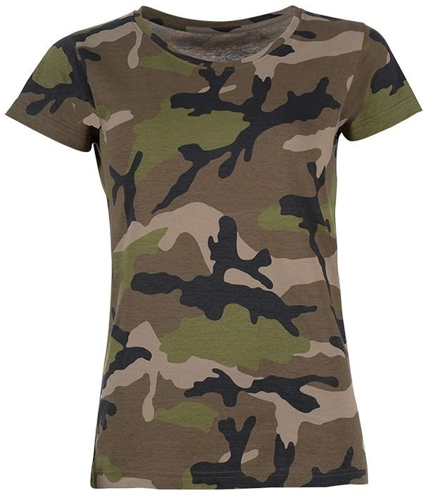 Футболка хлопковая женская Sol’s CAMO WOMEN 01187986 L камуфляж фото 4