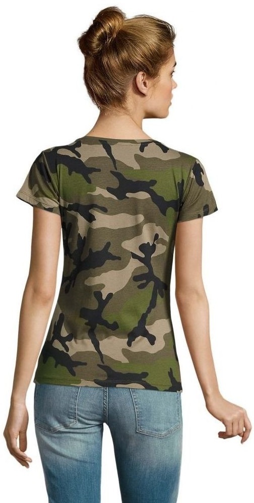Футболка хлопковая женская Sol’s CAMO WOMEN 01187986 L камуфляж фото 2